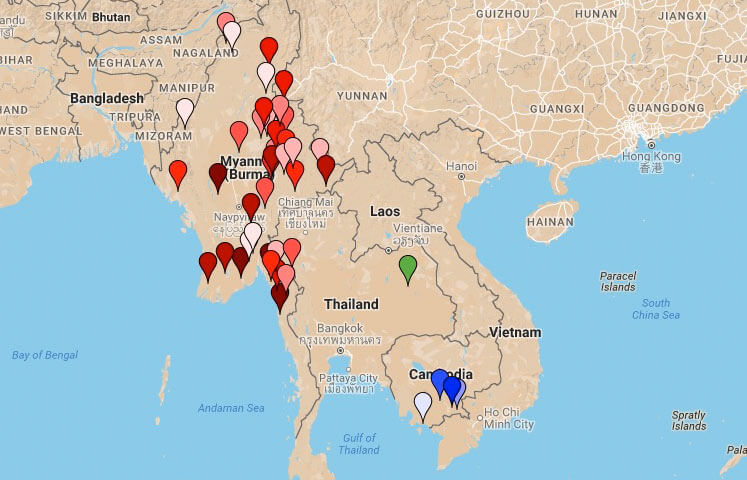 Zomia Student Hometowns